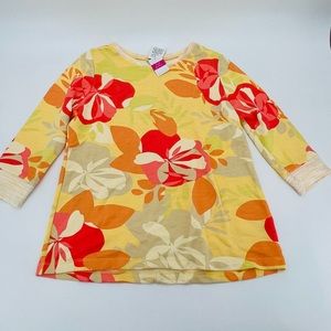 NWOT fresh produce fresh blossoms Sunset Sweater